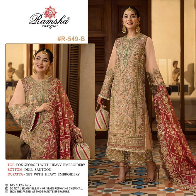 R 549 Nx By Ramsha Colors Pakistani Suits Catalog